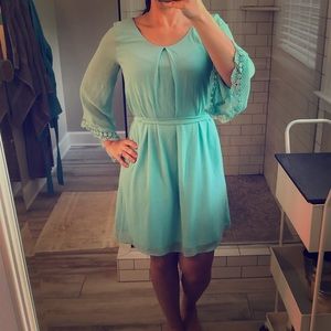 3 for $20 Turquoise bell sleeved dress